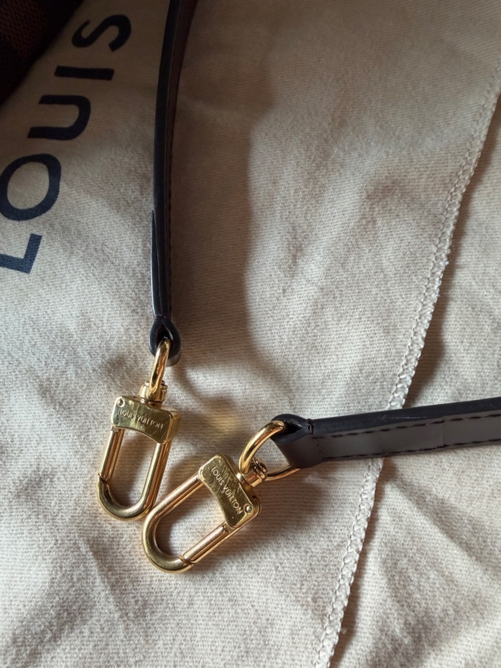 Louis Vuitton Brittany bag in Damier Ebène canvas - Picture 4 of 15